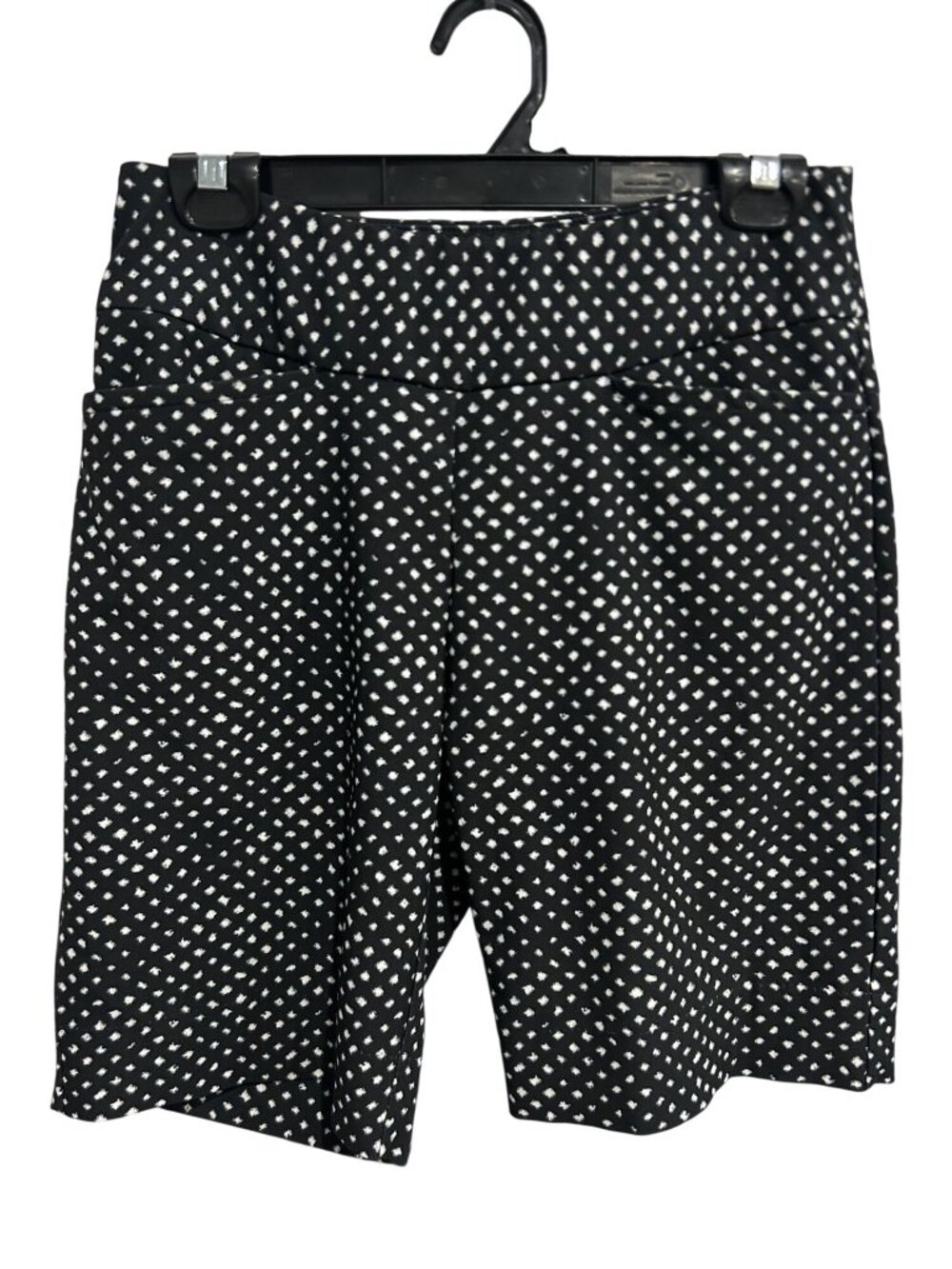 Tail White Label 6 Polka Dot Black White Pull-on Bermuda Golf Shorts Retro